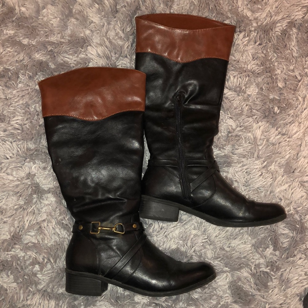 High rise boots